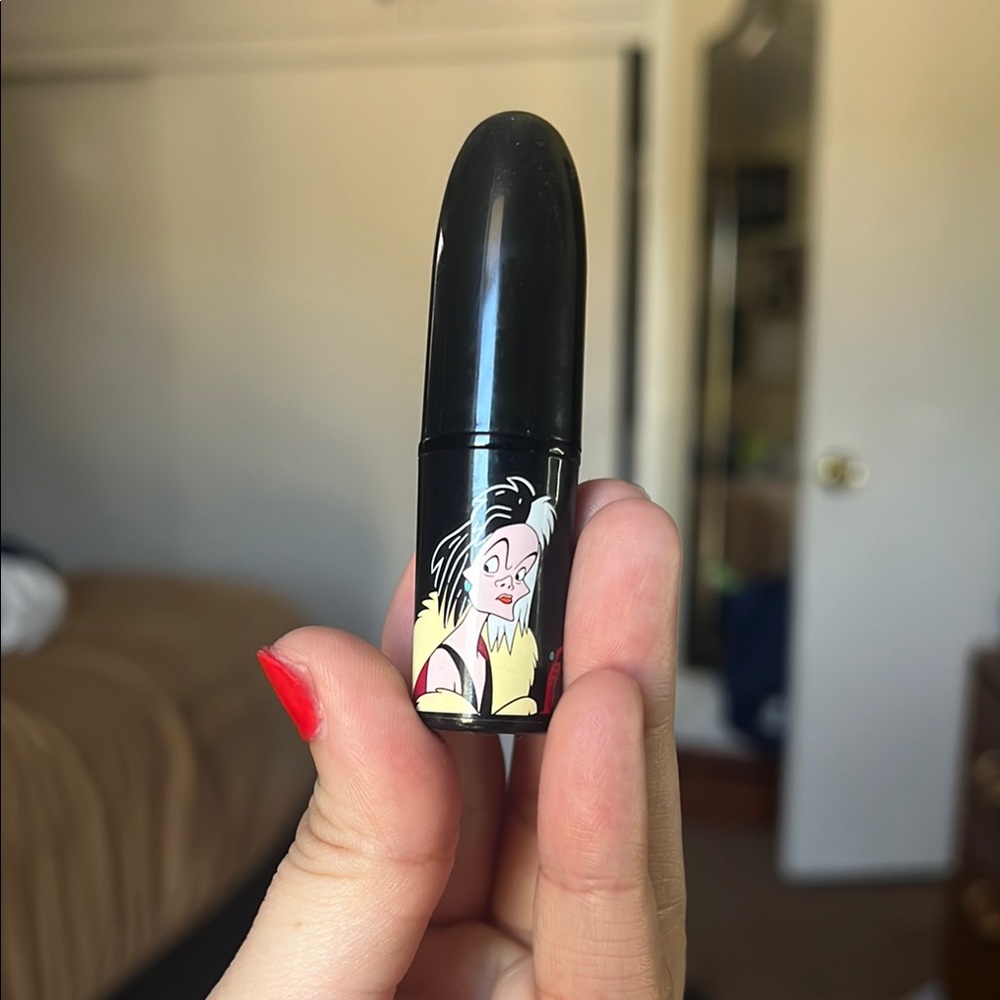 Mac cosmetics Disney villains cruella lipstick